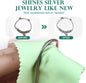 Jewelry Polishing Cloth 5-7/8 Inch Square Suede Cleaning Silver Gold Brass Platinum Coins Bars Rings Earrings Necklace Precious Metal