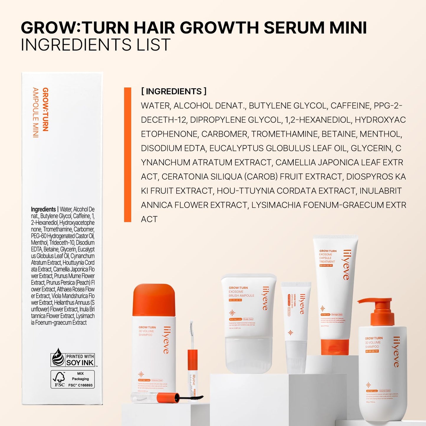 Lilyeve Grow Turn Exosome Brush Ampoule