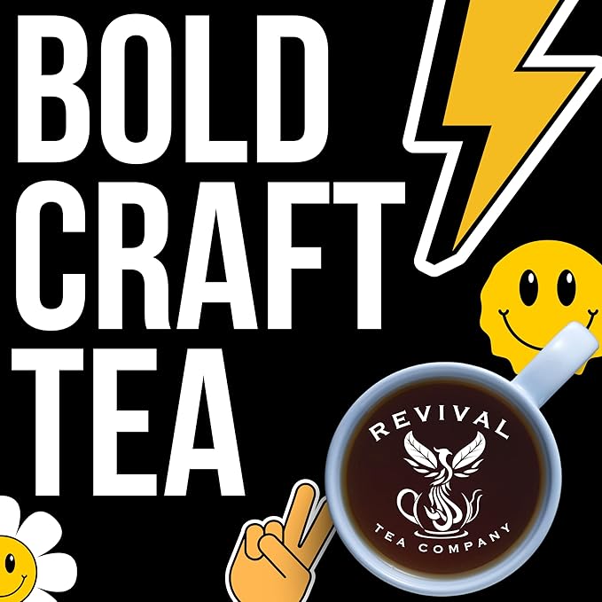 Revival Tea Company Peppermint Tea - Herbal Tea made from 100% Peppermint Leaf - Caffeine Free - 24 Tea Bags
