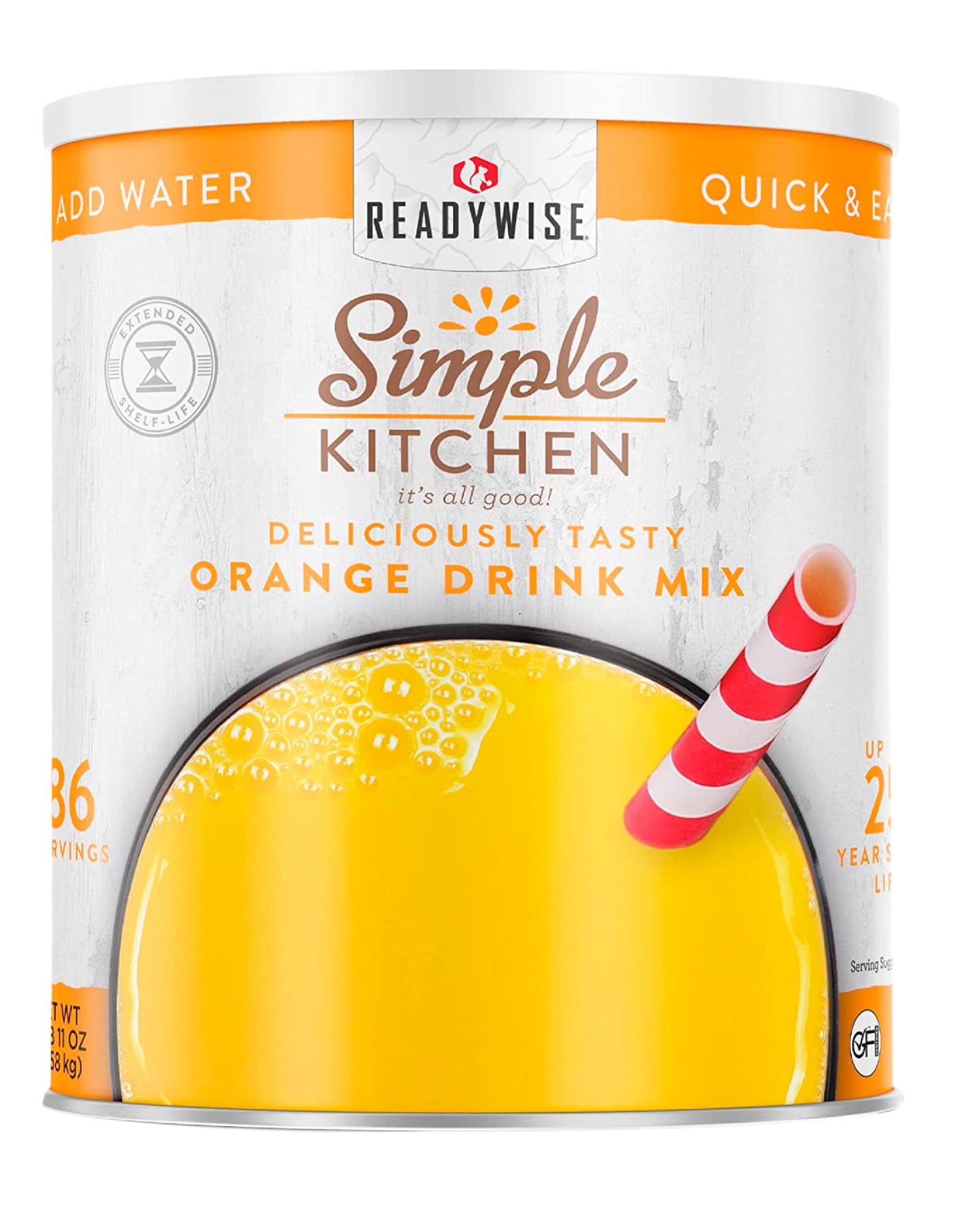 Simple Kitchen #10 Can, Powdered Milk Bulk, for Daily Use & Emergency Food Long Term Storage, up to 25 Year Shelf Stable Life