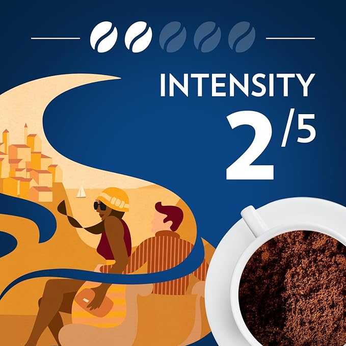 Lavazza Costiera Gran Aroma Ground Coffee 6 Bags of 12oz, Light Roast, Smooth and Aromatic Taste, Intensity 2/5, 100% Arabica, Ideal for Drip Brewers, (Pack of 6) - Package May Vary