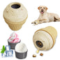 hwnguJ Durable Freezable Ice Cream Dog Toy for Aggressive Chewers
