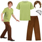 Apragaz Mens Halloween Costume Retro Mystery Solver Green Brown Size L