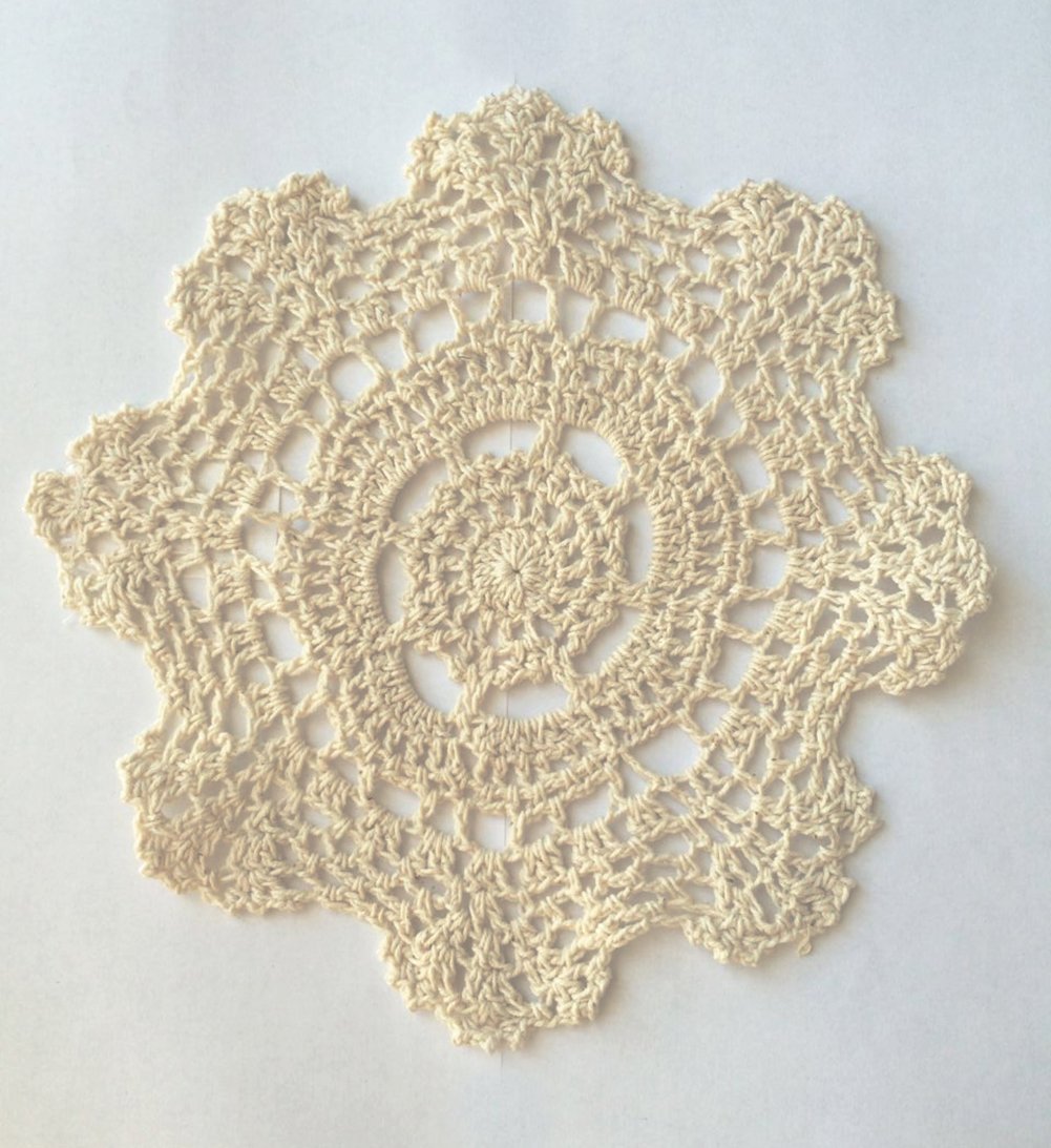 Fennco Styles Handmade Crochet Traycloth Cotton Doilies