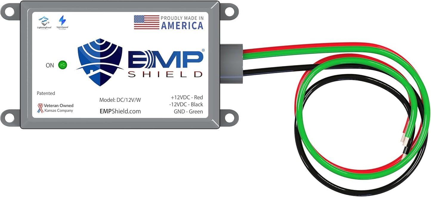 EMP Shield - Home & Vehicle EMP Lightning Protection + CME Defense Flush Mounted Breaker Box and 12 Volt DC for Car and Truck (SP-120-240-RL & DC-12V-WV)