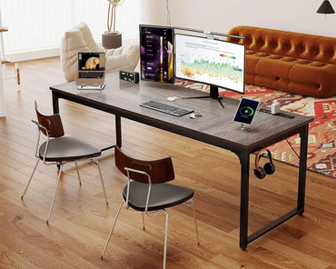 71 Inch Computer Desk With USB Ports For Home Office