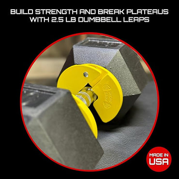 Micro Gainz Dumbbell Fractional 1.25lb Weight Plate, Ideal for Micro Loading, (Choose Color) 4 Piece Fractional Weight Plates, Designed for Dumbbell Training, Made In USA