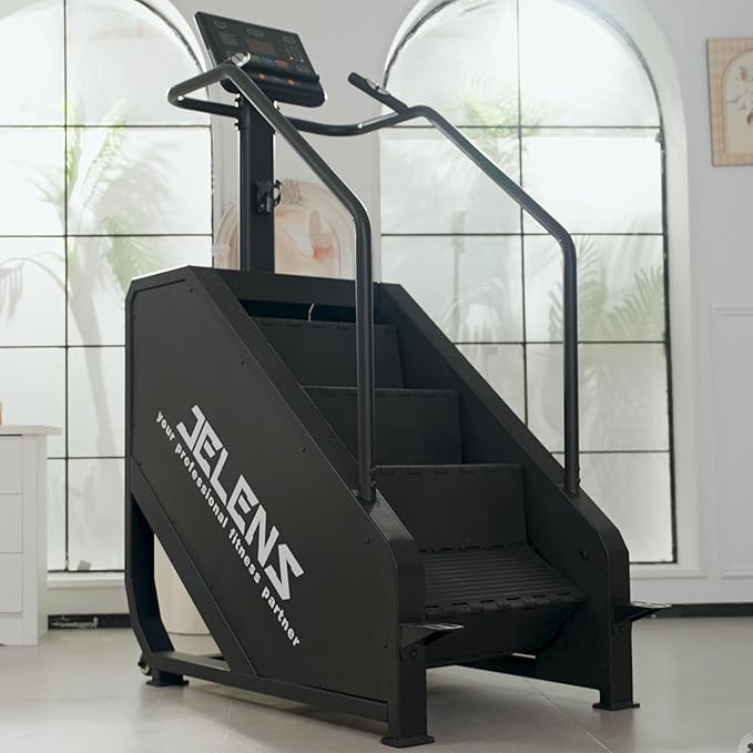 Stair Stepper Machine with LED Screen 440 LBS, Commercial Grade Stair Climber Exercise Machine for Home with 15 Resistance Levels for Cardio, 24-164 Steps/Minute