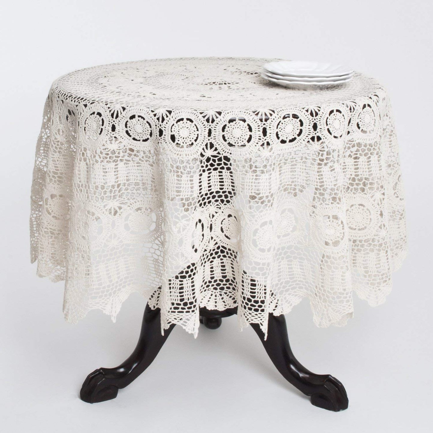 Fennco Styles Handmade Crochet Lace Cotton Tabletop