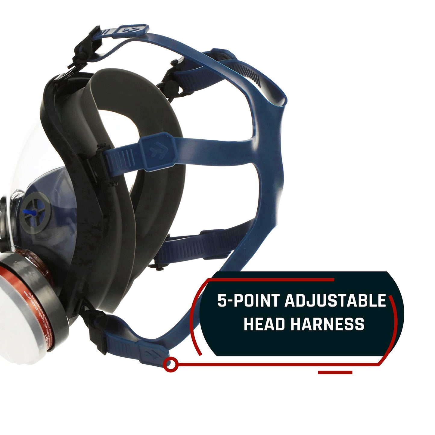 Parcil Distribution Gas Mask Survival Nuclear and Chemical Full Face Respirator - Organic Vapor & Particulate - CE Tested