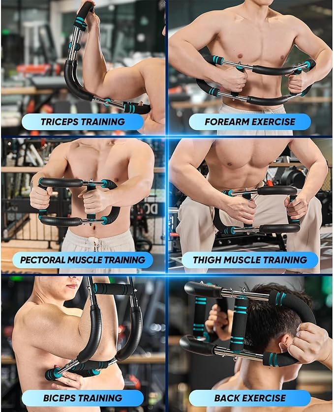 Twister Arm Exerciser,40-110lb Adjustable Chest Workout Equipment, Forearm Triceps Chest Enhanced Exercise Strengthener,Portable Detachable Upper Body Fitness Machine for Home and Gym