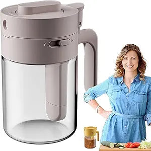 Multifunctional 2-in-1 Airtight Glass Seasoning Box Set