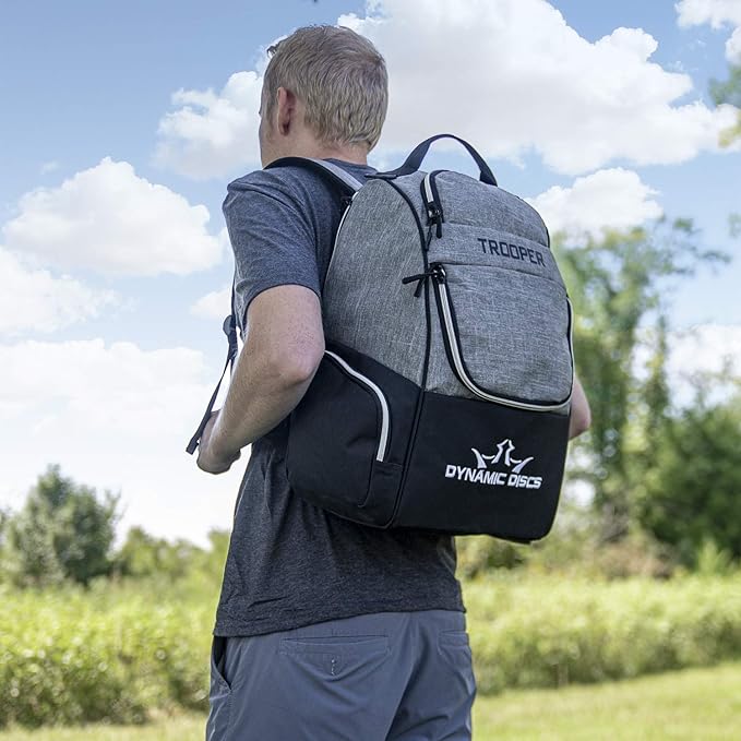 Dynamic Discs Trooper Disc Golf Bag | Large Frisbee Bags with 18+ Discs Capacity | Lightweight & Durable Backpack | Great Gifts or Disc Golf Accessories for Men | Ideal for Beginners & Pro Players