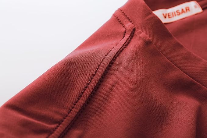 VEIISAR Premium V Neck T Shirts for Men - Modern Fitted Tees Vneck Undershirts