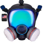 Parcil Distribution Gas Mask Survival Nuclear and Chemical Full Face Respirator - Organic Vapor & Particulate - CE Tested