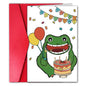 GYYsweetus Frog Happy Birthday Card Cute Cartoon Animal Gift Idea