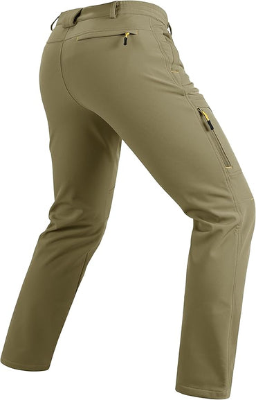 TACVASEN Winter Pants for Men Fleece Lined Waterproof Pants Insulated Hiking Pant for Ski Snowboard Outdoor Work Hunting