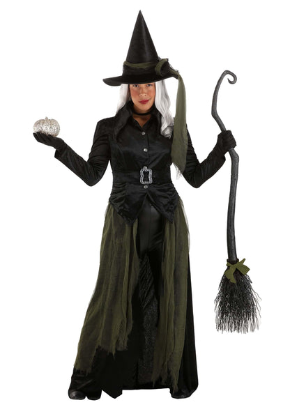 Cool Witch Costume - Women's Gothic Witch Outfit with Hat and Cape