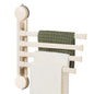 Zynuhmo 4-Arm Swivel Towel Rack 13.78in White Adjustable Suction Cup