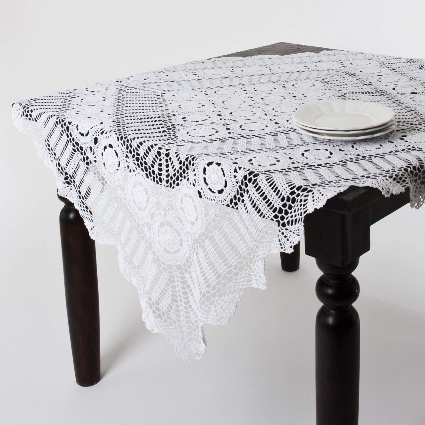 Fennco Styles Handmade Crochet Lace Cotton Tabletop