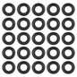 leechio 25 PCS Automotive Oil Drain Plug Gasket M14 Rubber Seal Black