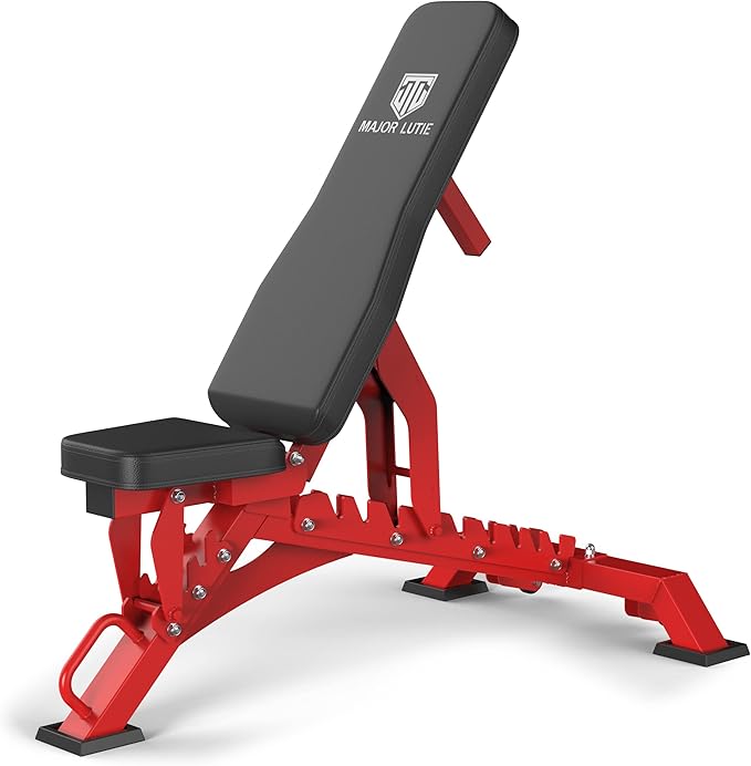 Major Fitness Weight Bench, Capacity Bench Press and 32 Adjustable Positions Strength Training Bench for Garage and Home Gym Workouts, Weight Lifting, and Bench Press