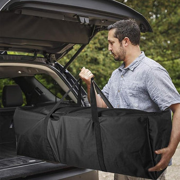 Sports Duffle Bag - Extra Large Travel Duffel Luggage Bag with Upgrade Zipper, Sturdy & Water Resistant, Black (Black 47inch)