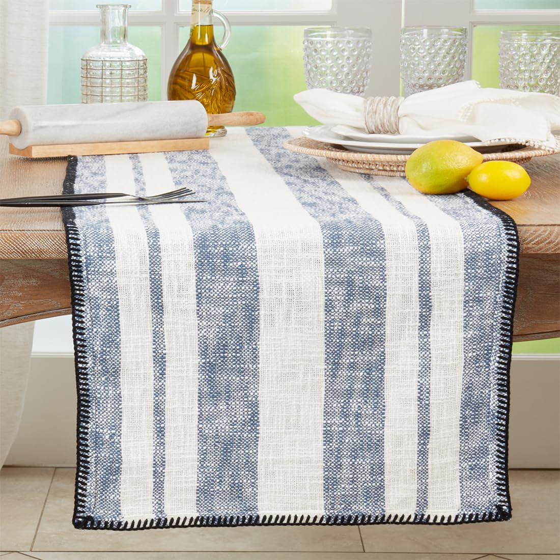 Fennco Styles Home Décor Sea-Inspired Space Decorative Down Filled 100% Cotton Throw Pillow - 20" Square