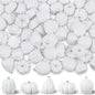 winemana Mini Pumpkins Fall Decorations 80 Pack White Resin Small