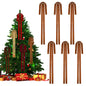 Rokkibom Camel Velvet Ribbon Bows 6 PCS Large 23.5x15.5 Inch Christmas