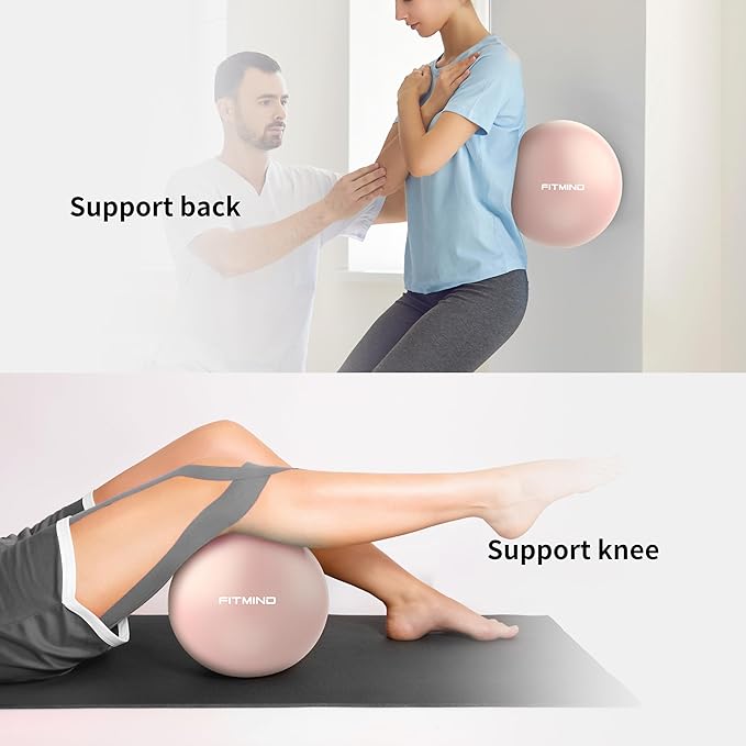Pilates Ball - 10 Inch Core Ball for Yoga, Stability, Fitness, Ab & Core Workout, Physical Therapy