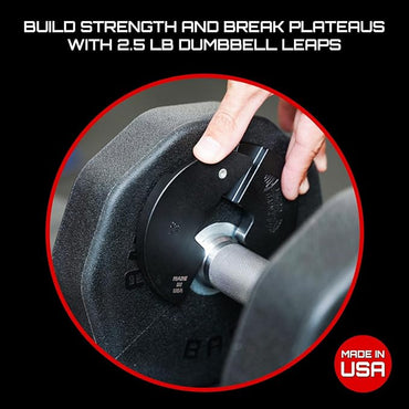 Micro Gainz Dumbbell Fractional 1.25lb Weight Plate, Ideal for Micro Loading, (Choose Color) 4 Piece Fractional Weight Plates, Designed for Dumbbell Training, Made In USA