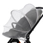 DUSHARKFUN Baby Mosquito Net Double Zipper Bassinet Stroller Cover White
