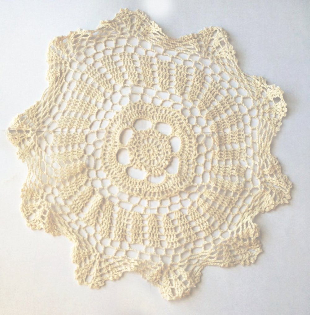 Fennco Styles Handmade Crochet Traycloth Cotton Doilies