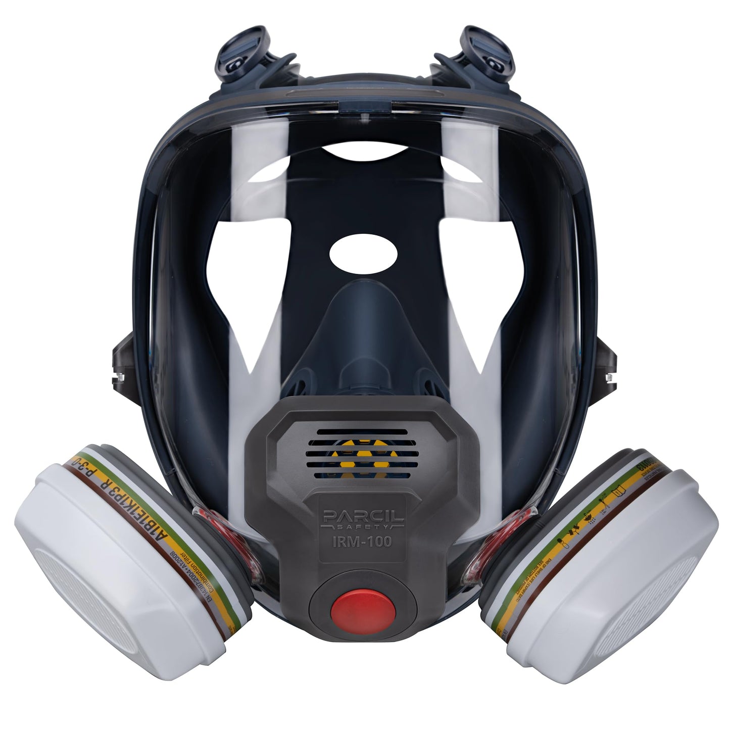 Parcil Distribution Full Face Respirator Mask with Filters – Durable Full Face Respirator Gas Mask, Bayonet Filter Compatible