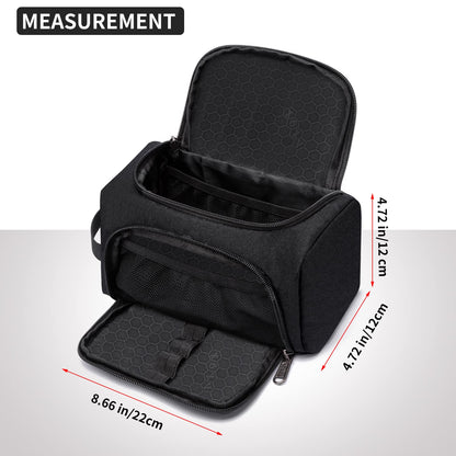 XQXA Large Capacity Pencil Case Organizer Multifunctional Travel Pen Bag Black