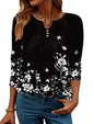 Women Long Sleeve V Neck Blouse - Casual Dressy Work Tunic Top with Pleated Detail 2025