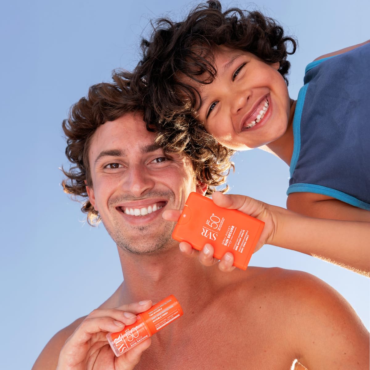 SVR Sun Secure Pocket Spray SPF50+ Sunscreen Spray for Babies, Children, and Adults - UVA-UVB Protection, Transparent Formula