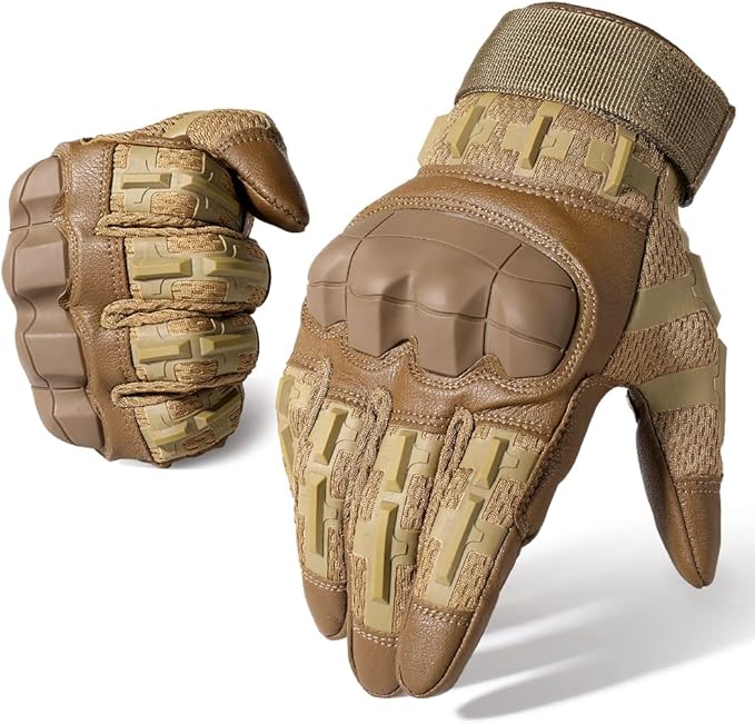 WTACTFUL Rubber Guard Tactical Gloves for Men Touchscreen Airsoft Motorcycle Hunting Outdoor