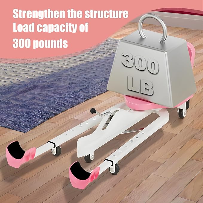 Split Machine for Flexibility, Leg Stretcher Stretching Equipment, Split Stretcher Machine, Splits Trainer, 300lbs Weight Capacity, Yoga Ballet Dance and Gymnastics Training Equipment Pink2