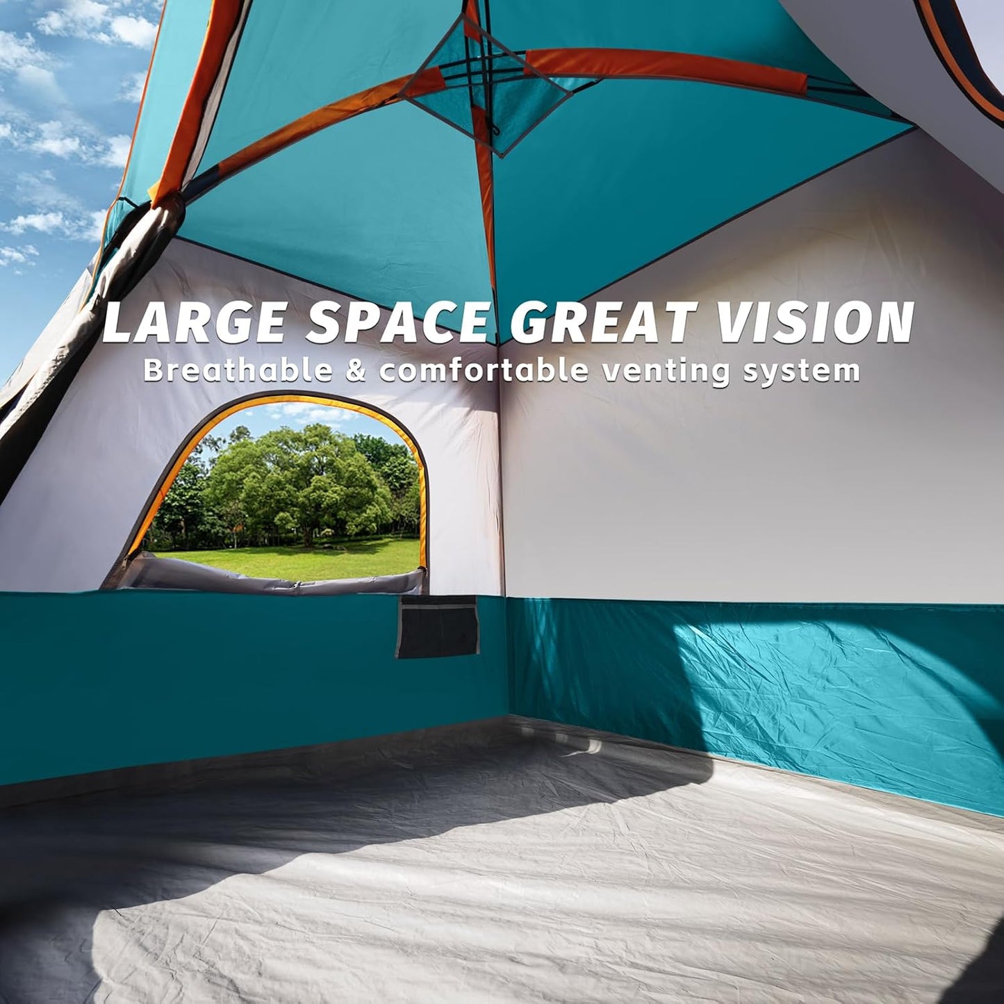 UNP Camping Shower Tent and 4 Person Cabin Tent for Hiking Outdoor Fishing Portable