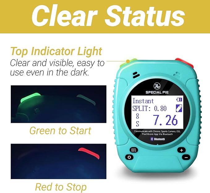 Shot Timer for Shooting - Upgraded Shooting Timer for Training & Dry Fire Practice, Loud Buzzer and Auto-Backlight, Ideal for IPSC, IDPA, USPSA