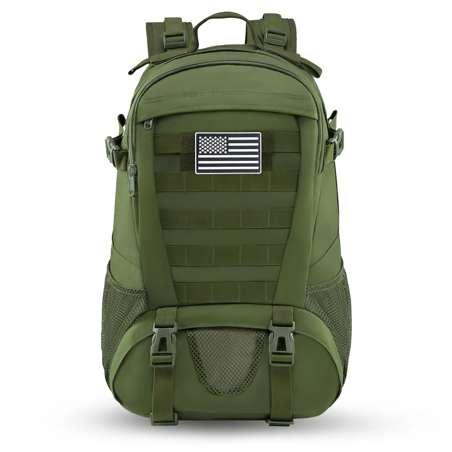 Jueachy Tactical Backpack for Men Hiking Day Pack Molle Military Rucksack Waterproof 30L EDC Bag with USA Flag Patch