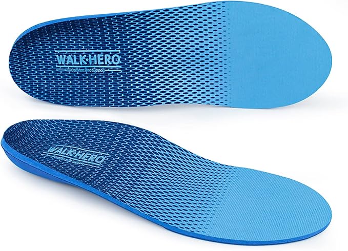 Plantar Fasciitis Feet Insoles Arch Supports Orthotics Inserts Relieve Flat Feet, High Arch (Mens 9-9 1/2 | Womens 11-11 1/2)