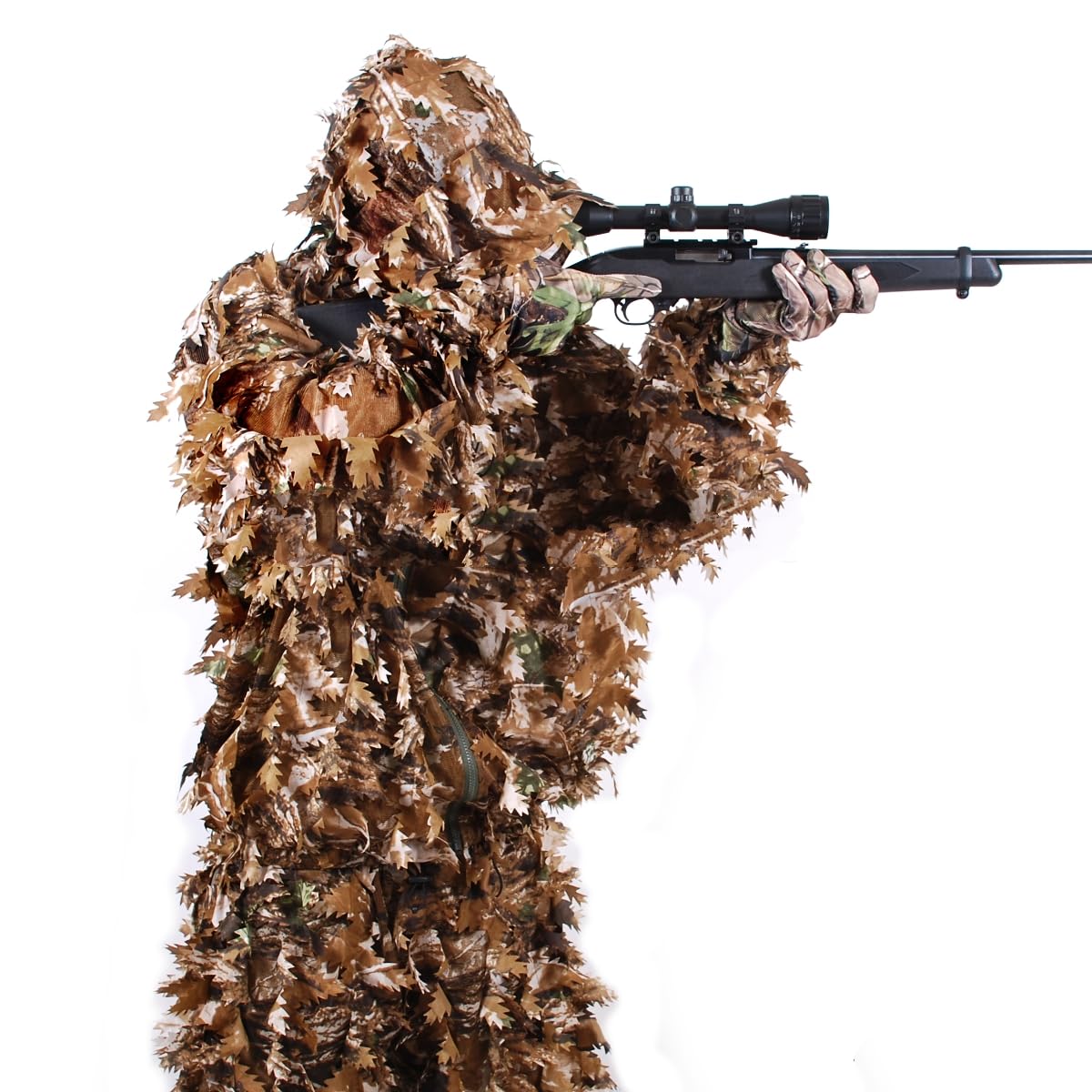 Arcturus 3D Leafy Ghillie Suit -1,000 Laser-Cut Leaves | Lightweight, Breathable Camouflage for Hunting, Paintball & Airsoft