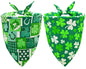 2PCS Christmas Dog Bandanas – Red and Green Plaid with Tassels