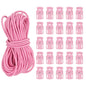 PATIKIL 10 Yard Elastic Bungee Cord & Cord Lock, Pink, 25 Pack