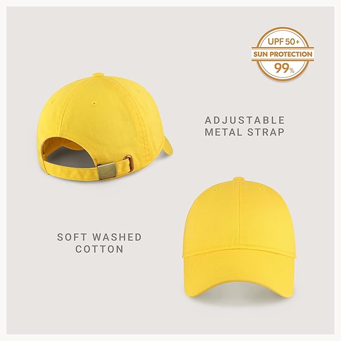 CHOK.LIDS Everyday Premium Dad Hat Unisex Cotton Baseball Cap for Men and Women Adjustable Lightweight Polo Style Curved Brim