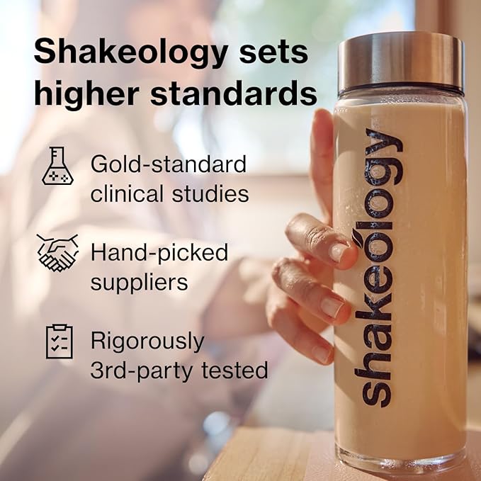 Shakeology 0g Added Sugar Plant Based Protein Powder Blend, Gluten-Free Shake with Vitamins and Minerals – Helps Support Healthy Weight Loss, Lean Muscle, Gut Health – Vanilla, 30 Servings