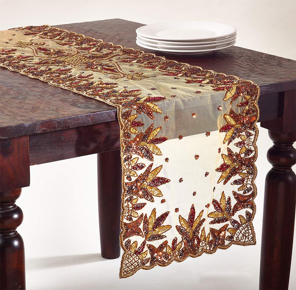 Fennco Styles Stunning Hand Beaded Table Placemats